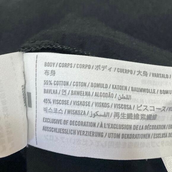 Abercrombie & Fitch Women's Black Long Sleeve Collared Button Down Shirt Top M - Picture 4 of 4